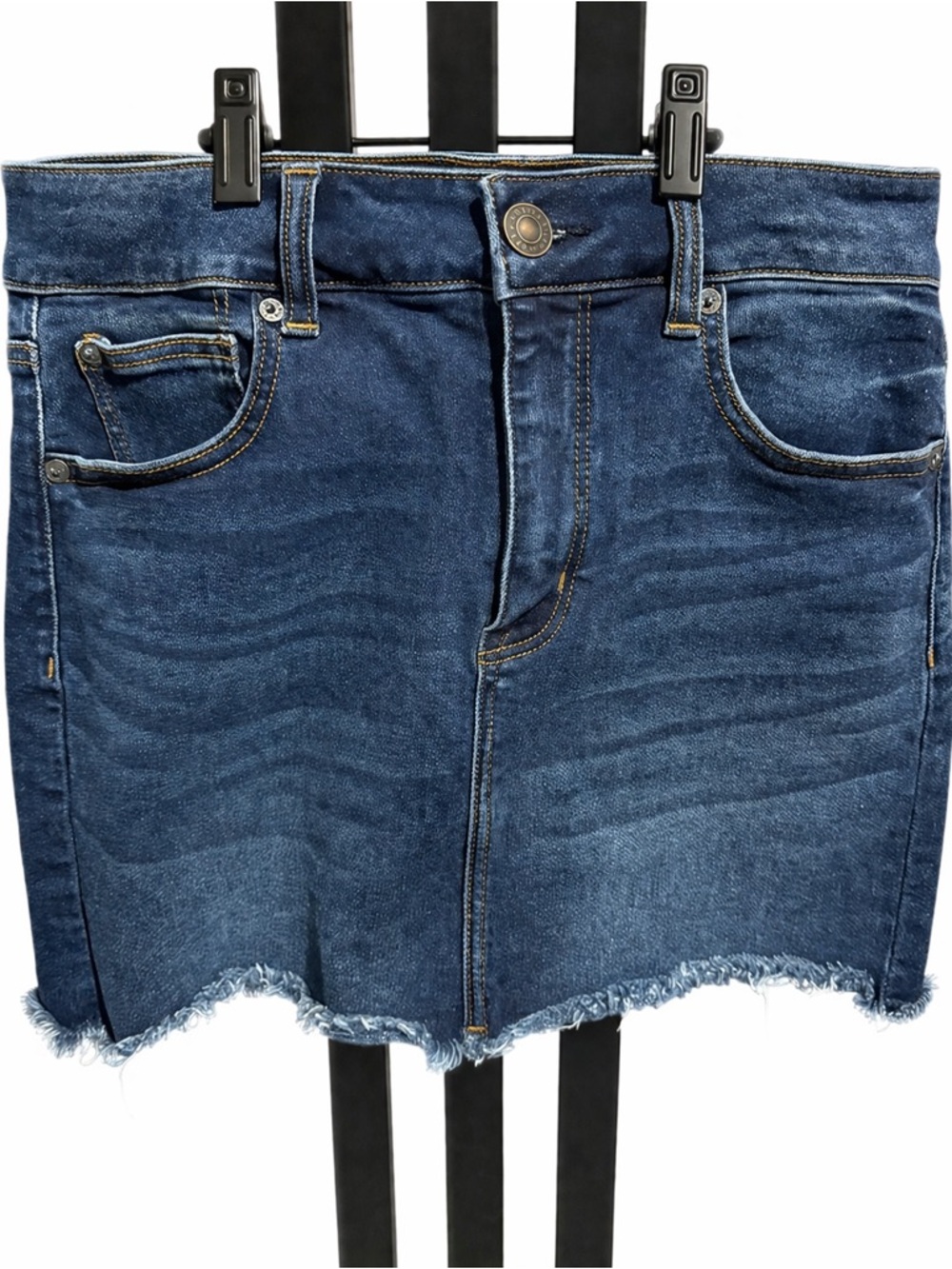 American Eagle Dark Wash Denim Mini Skirt